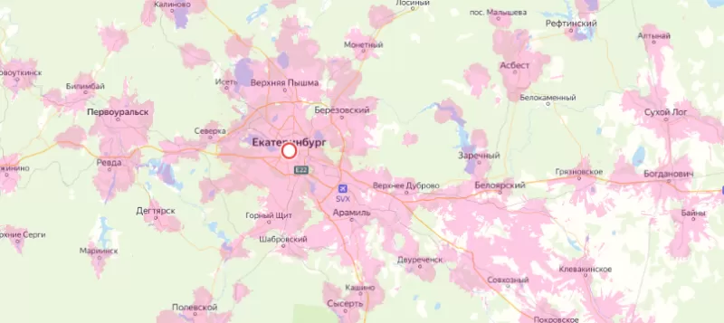 Зона покрытия Билайн в городе Коломна и области 