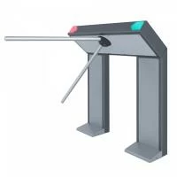 Турникет-дуопод моторизованный двухстоечный Rusgate T2-M-BF v.2 (с автоматическими планками Антипаника) 
